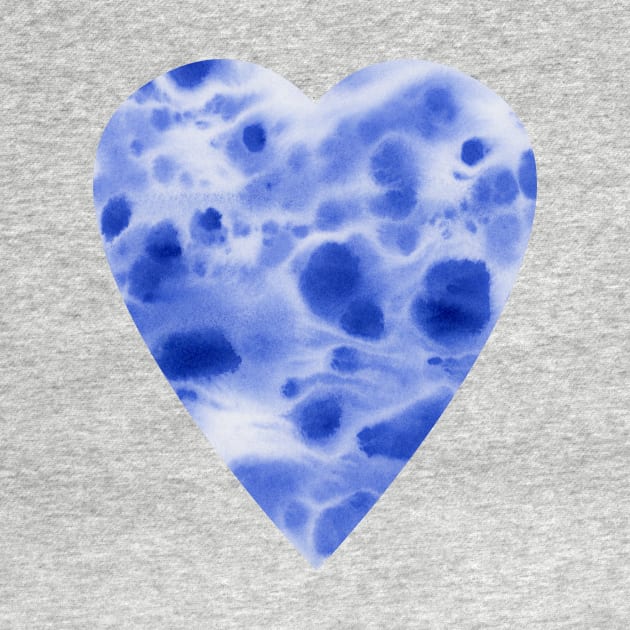 Blue -travertine (heart) by FJBourne